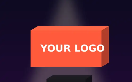 Concept render: Exhibition logo totem