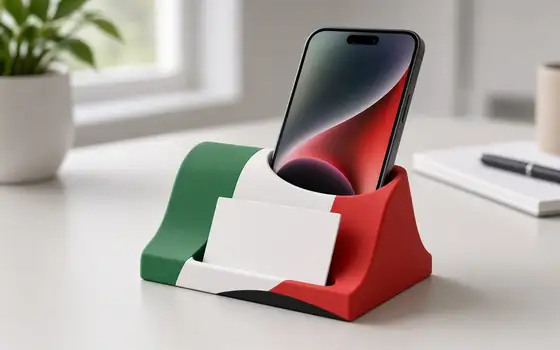 Concept render: National Day phone & card stand